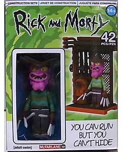 McFARLANE TOYS RICK AND MORTY CONSTRUCTION SET YOU CAN RUN BUT YOU CAN'T HIDE